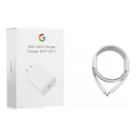 Cargador Google 30 W USB-C – Carga Rápida para Pixel 8 Pro + Cable