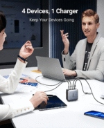 Cargador Ugreen 100 W GaN – 4 Puertos (3 USB-C + 1 USB-A) de Carga Utra Rápida - Imagen 10