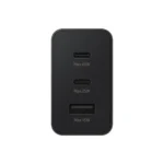 Cargador Samsung 65W Power Adapter Trio – Negro (3 puertos: 2 USB-C + 1 USB-A) - Imagen 2